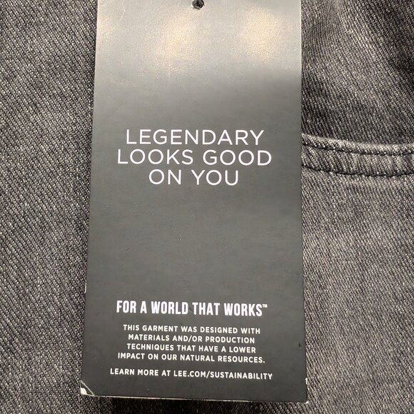 Lee Mid Rise Flare Legendary Style Jeans GRAY Size 14 Med - Picture 6 of 12